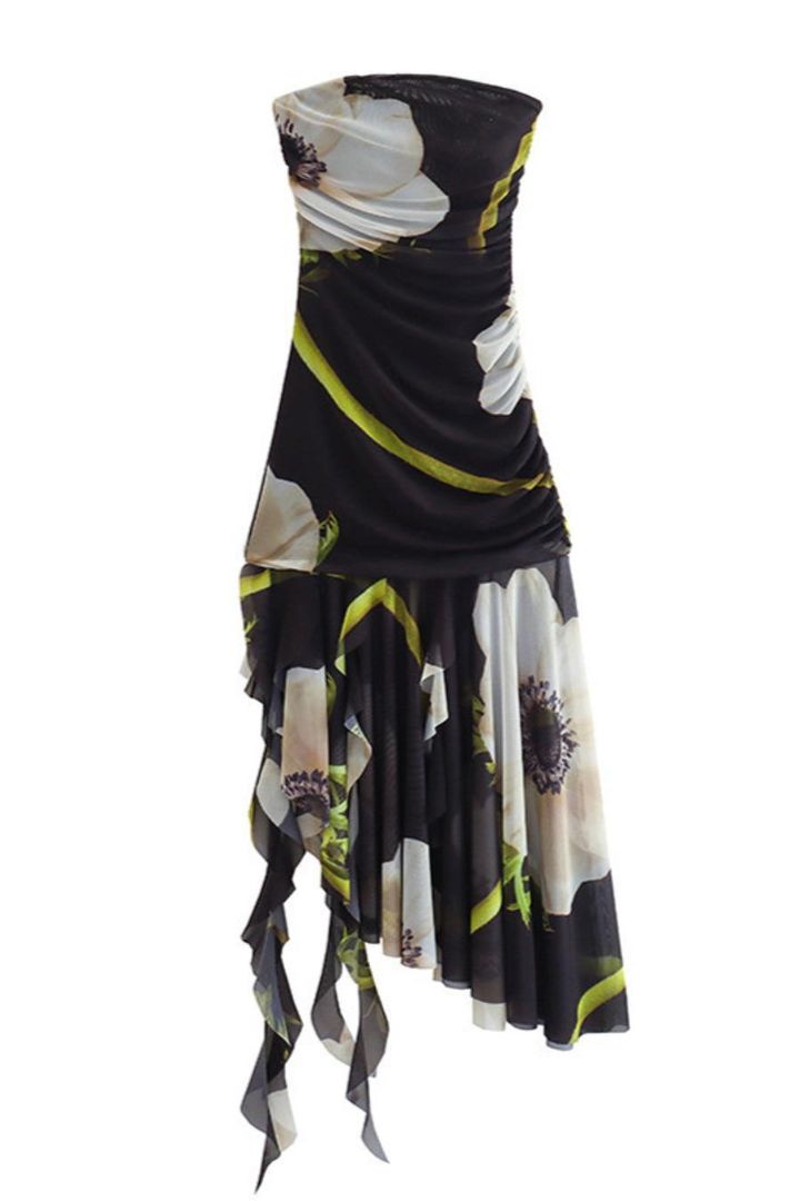 Picture of Strapless Midi Dress