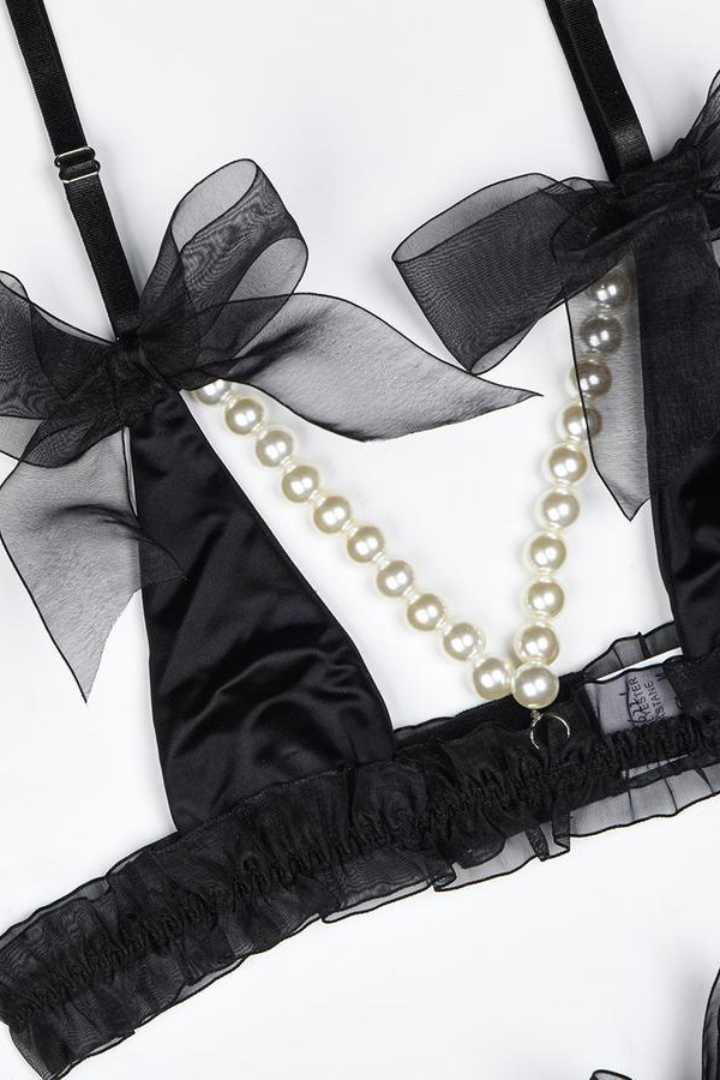 Picture of Bow Pearl Lingerie Set