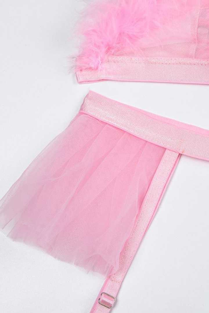 Picture of Three-Piece Lingerie Set - Pink