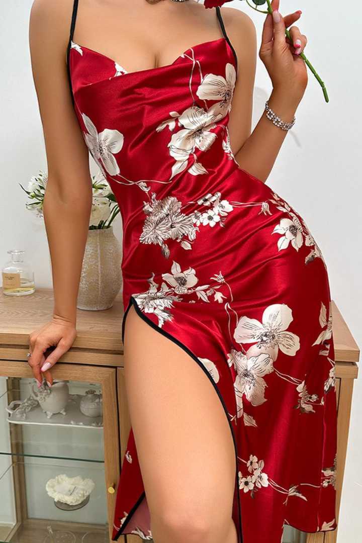 Picture of Floral High Slit Dress