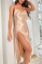 Picture of Satin High Slit Dress - Champagne