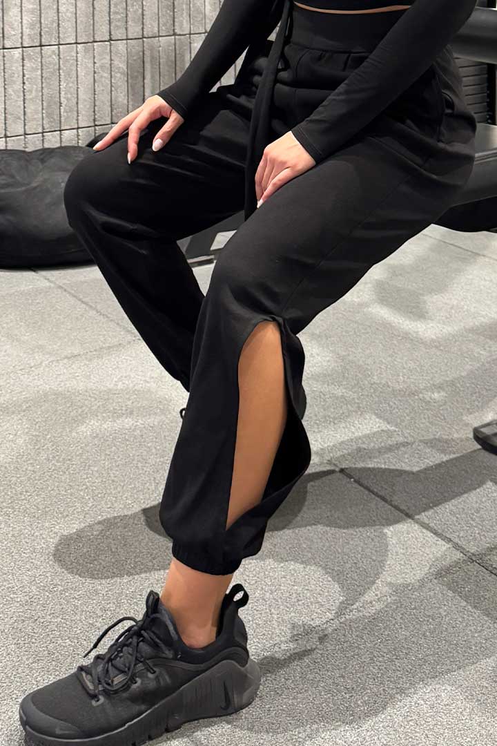 Picture of Slit Joggers - Black
